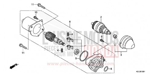 MOTEUR DE DEMARRAGE (2) NSC110MPDE de 2014